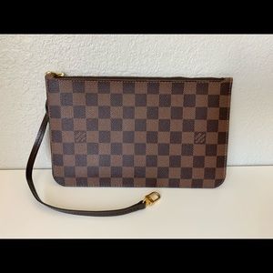 Louis Vuitton Neverfull mm/gm damier ebene pouch
